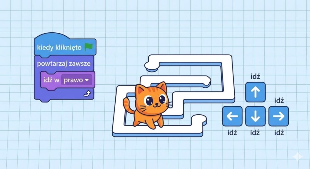 Sterujemy duszkiem na ekranie — gra labirynt